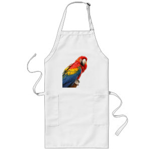 Avental Longo Scarlet Macaw Apron