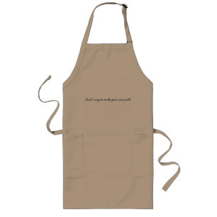 Avental Longo Seu Próprio Caminho Longo Apron