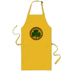 Avental Longo Shamrock, Latice E Nódulos Celtas Apron