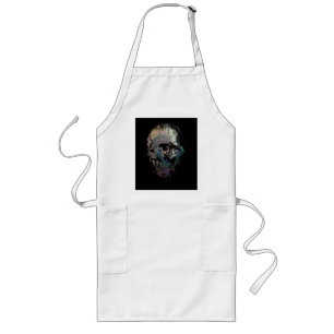 AVENTAL LONGO SKULL EYE SKELETON HALLOWEEN GIFT
