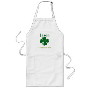 Avental Longo Sorte de ser irlandês personalizado Apron