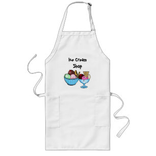 Avental Longo Sorveteria Apron Ice Cream Shop