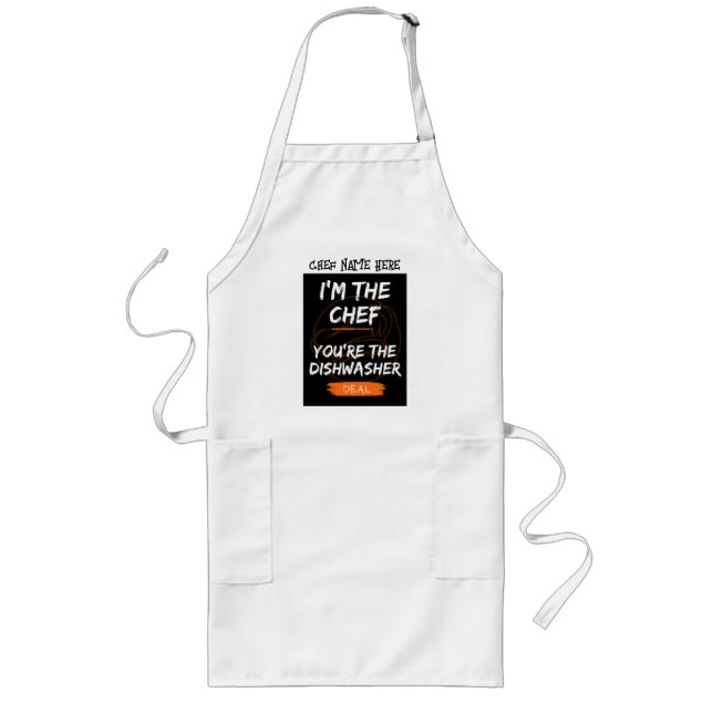 Avental Longo Sou o Chef Apron (Frente)