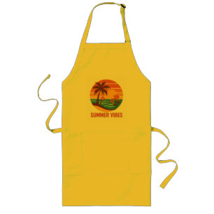 Avental Longo Summer Vibes - Design brilhante, tropical e divert