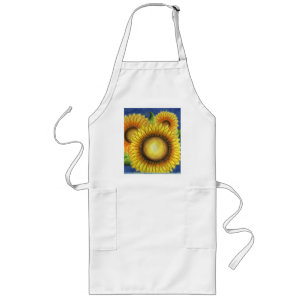 Avental Longo Sunflower Apron