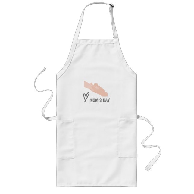 Avental Longo T-Shirt do Dia da Mãe (Frente)