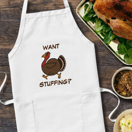 Avental Longo Thanksgiving Turkey Stuffing Apron