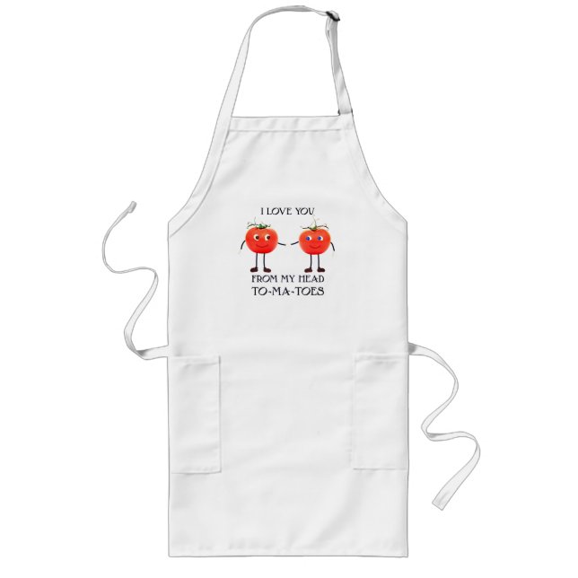 Avental Longo Tomato Love - Long Apron (Frente)