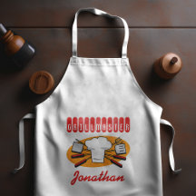 Touca de Chef Ferramentas de Churrasco Retro Laran