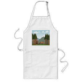 Avental Longo Ursos acordares do sono de inverno