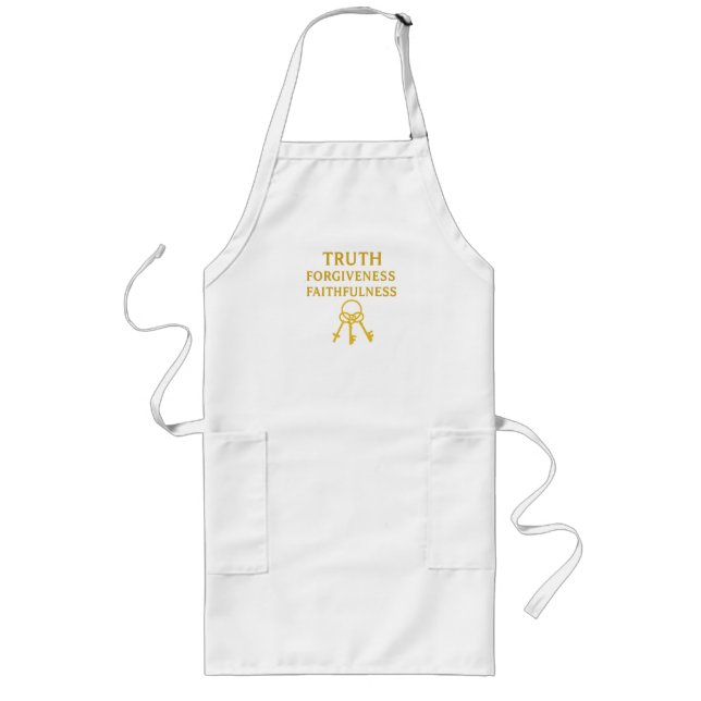 Avental Longo Verdade, perdão e fé cristã (Frente)
