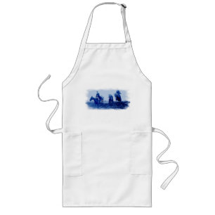 Avental Longo Vintage Fox Hunt Apron