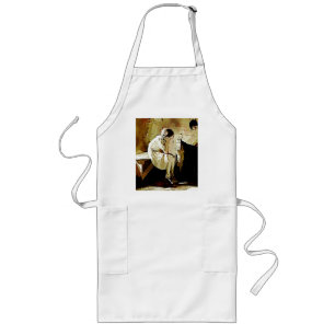 Avental Longo Vintage Girl por Lareira Apron