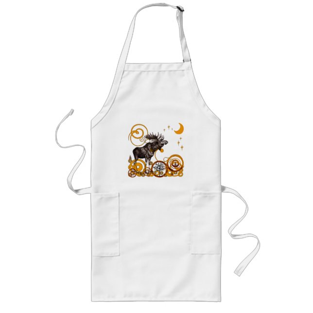 Avental Longo Vintage Moose Apron (Frente)