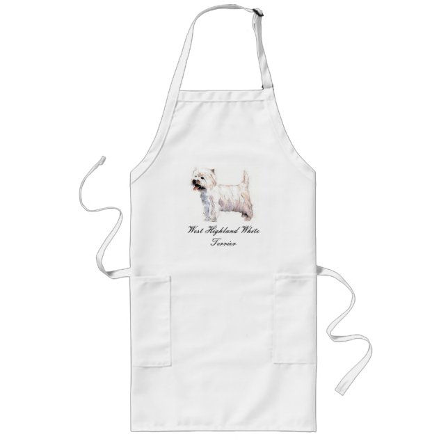 Avental Longo West Highland White Terrier Apron (Frente)