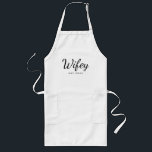 Avental Longo Wifey Bridal Shower Engagement gift<br><div class="desc">Personalized year apron that will make a perfect bridal shower or engagement gift for the bride to be!</div>