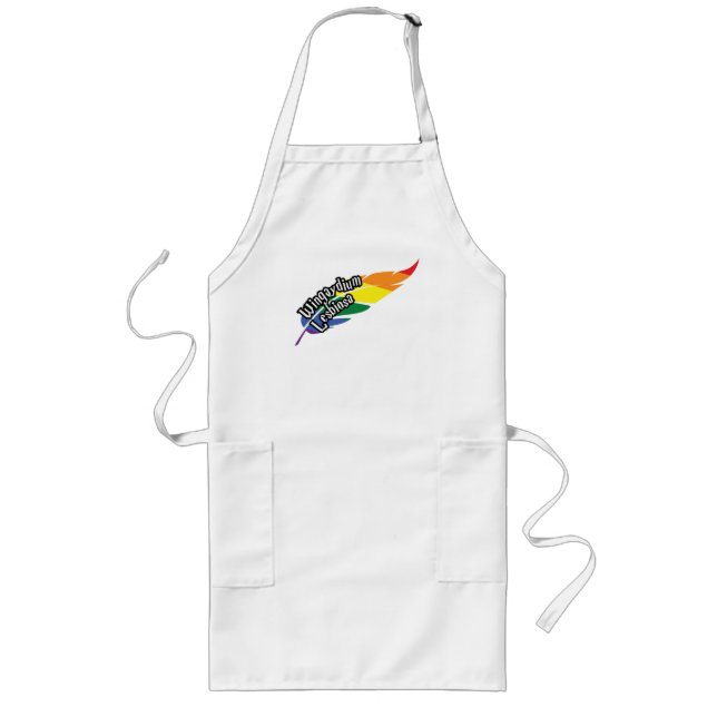 Avental Longo Wingaydium Lesbiosa - LGBTQ+ Magic Pun Engraçado (Frente)