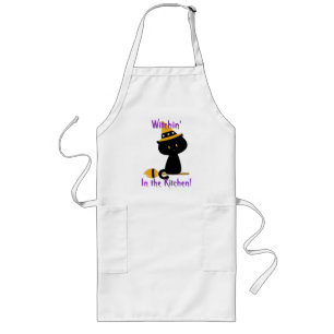 Avental Longo Witchy Cat Apron