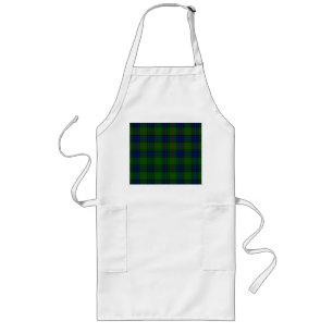Avental Longo Xadrez azul-tartan Lauder