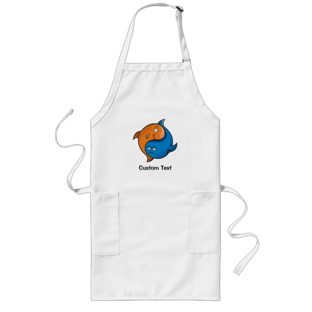 Avental Longo Yin Yang Fish Cartoon (Frente)