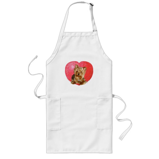Avental Longo Yorkshire Terrier Dia dos Namorados (Frente)