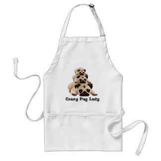 Avental Loucura Pug Lady