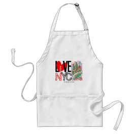 Avental Love NYC & Live In NYC Apron