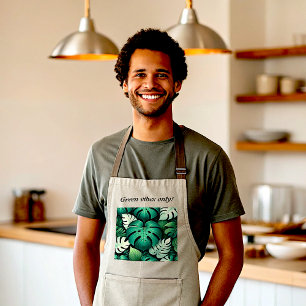 Avental Lush de Folhas Tropicais