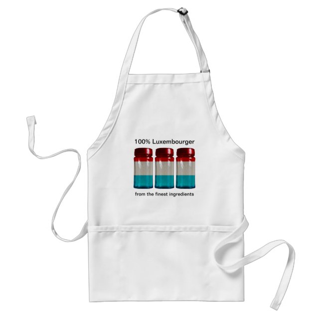 Avental Luxembourg Flag Spice Jars Apron (Frente)