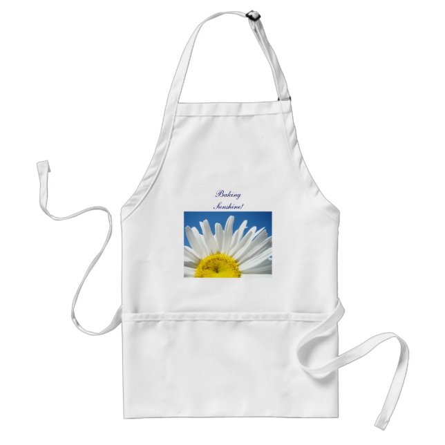 Avental Luz do Sol Baking! Presentes de avron Flores Branc (Frente)
