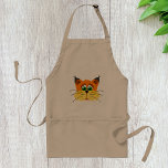 Avental Lynx Apron<br><div class="desc">Um lince é um gato selvagem com aparência interessante e um dos quais este design é muito legal. Este lince tem lindas cores, bem como olhos de belezamento e um excelente de sussurros. Este lince parece excelente neste avental. Perfeito para si mesmo ou como presente</div>