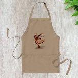 Avental Macaco Com Uma Mão Apron<br><div class="desc">Um macaco com aspecto atrevido a equilibrar-se por um lado. O macaco tem um sorriso viscoso. Este macaco com uma mão,  design,  parece excelente neste Apron</div>