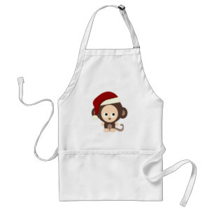 Avental Macaco de Natal bonito