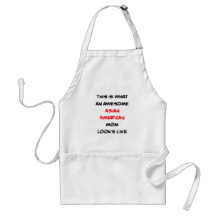 Avental mãe asiático-americana, incrível