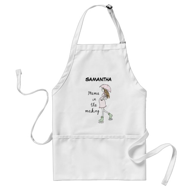 Avental Mama in the making custom adult apron (Frente)