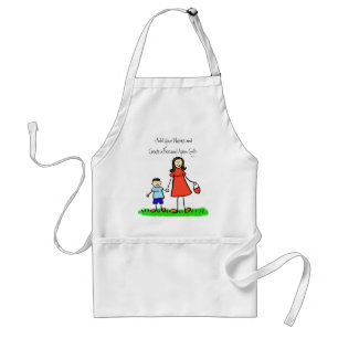 Avental Mamãe e Me Apron (Brunette - Nomes Personalizados)