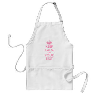 Avental MANTENHA O CALM Personalizado e o TEXTO