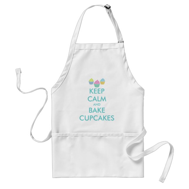 Avental Mantenha os cupcakes calmos e do assar que cozem o (Frente)