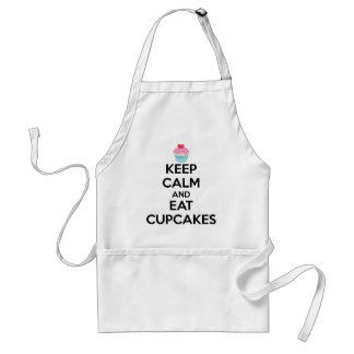 Avental Manter Calmo e Comer Cupcakes Apron