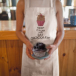 AVENTAL MANTER O CALMO E COMER O CHOCOLATE<br><div class="desc">MANTENHA CALMA E...  cada um com uma reviravolta única para a citação ubíqua ou talvez você prefira a citação original ou,  ainda mais divertida,  faça a sua própria para fazer um presente gentil!</div>
