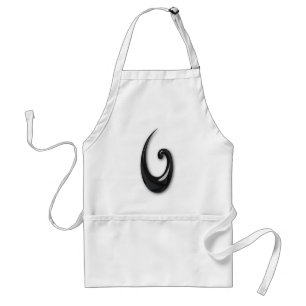 Avental Maori-Fish Hook-obsidian