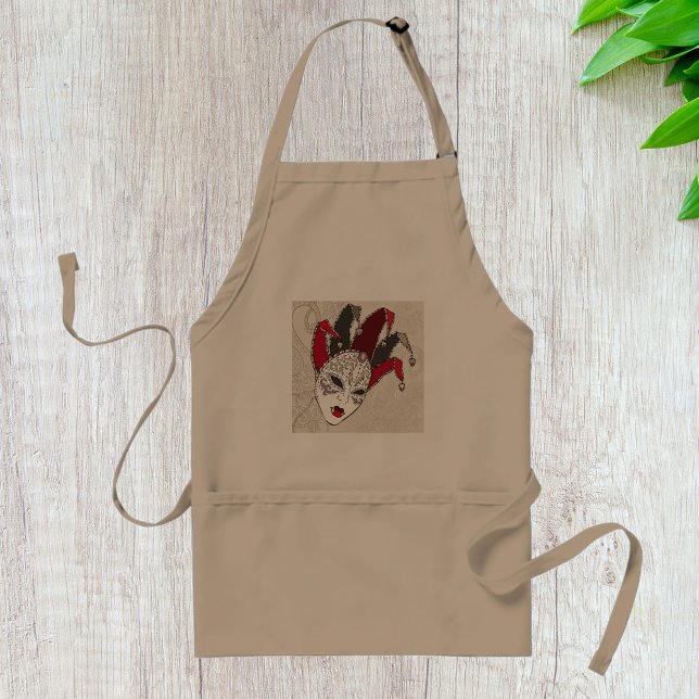 Avental Mardi Gras Carnival Mask Apron (Criador carregado)