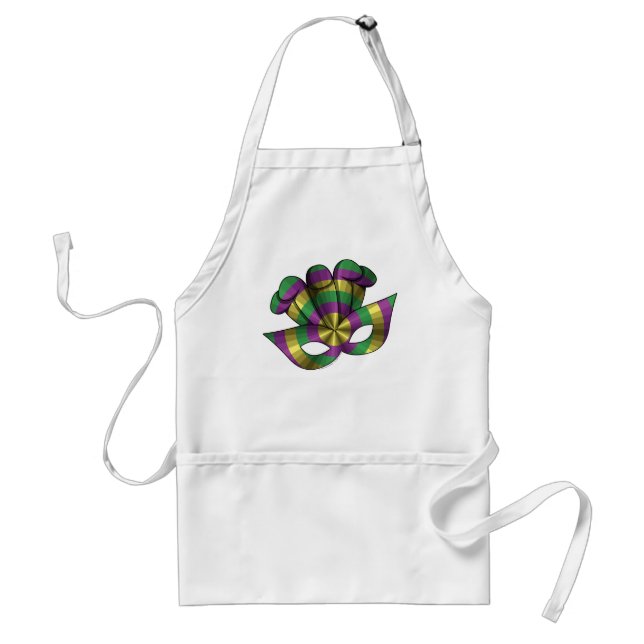 Avental Mardi Gras Mask Apron (Frente)