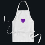 Avental Marissa em Purple<br><div class="desc">Bonito design de nome de coração roxo para Marissa. Um presente bonito para as meninas.</div>