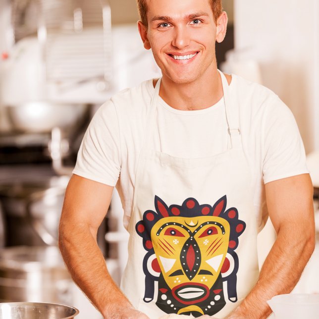 Avental Máscara tribal de Kuba (Criador carregado)