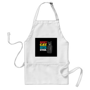 Avental Melhor Irmã Gato Nunca   Amantes De Gato De Gato 