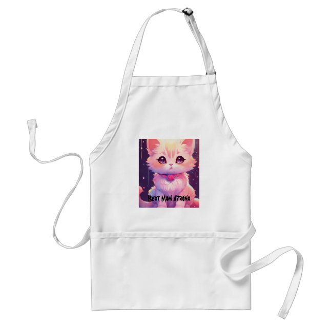 Avental Melhor Mãe Gato Modelo Aprons (Frente)