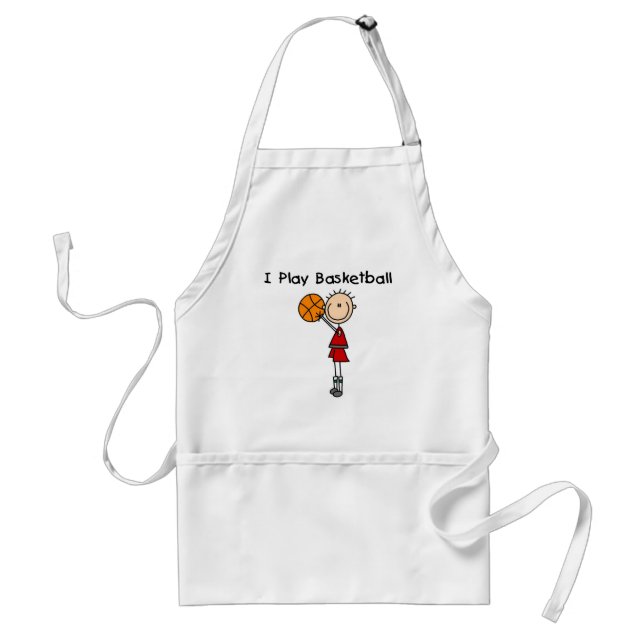 Avental Menino eu jogo basquete (Frente)