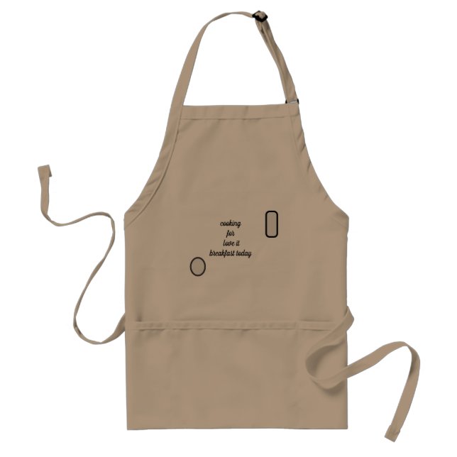 Avental menu de hoje para cada aprendiz (Frente)