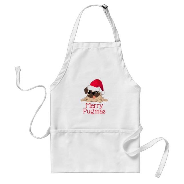 Avental Merry Pugmas Standard Apron (Frente)